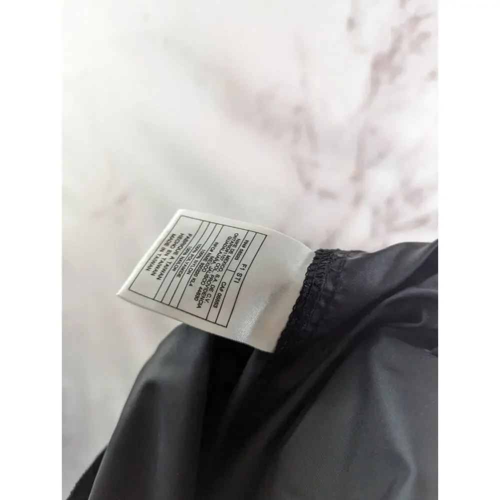 Vintage Nike Pant Womens Large Windbreaker Track Black Lightweight Shell 90s